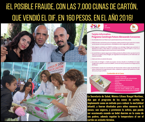 ¡EL FRAUDE CON LAS 7,000 CUNAS DE CARTÓN, QUE VENDIÓ EL DIF EN 160 PESOS, EN EL AÑO 2016!
